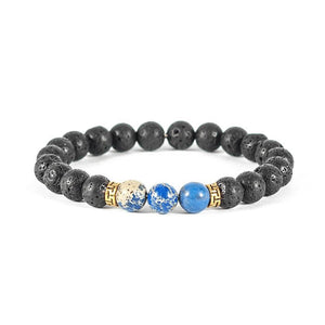 Blue Regalite Lava Stone Diffuser Bracelet